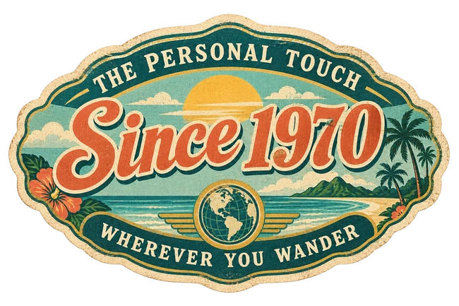 The personal touch. Since 1970. Wherever you wander.